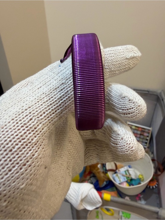 Vintage Armitron Slinky Watch Purple Metallic Accordion Stretch Band Retro 80s main image 11